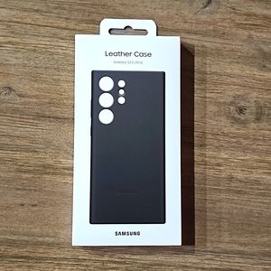 Samsung Galaxy S23 Ultra Leather Case, Black
